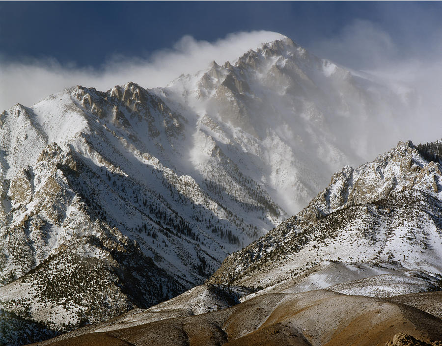 2M6470 Winter Winds Screaming over Mt. Bradley Photograph by Ed Cooper Photography