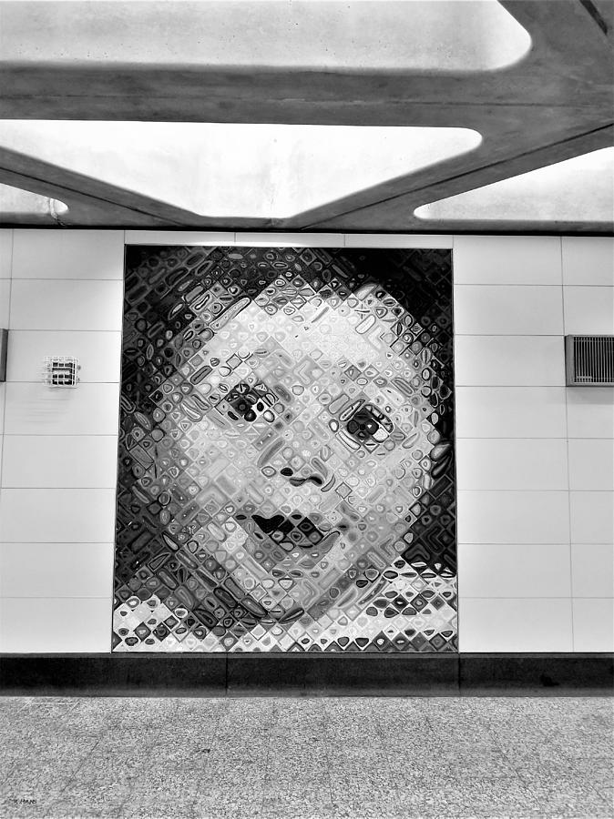 2nd Ave Subway Art Baby B W Photograph by Rob Hans