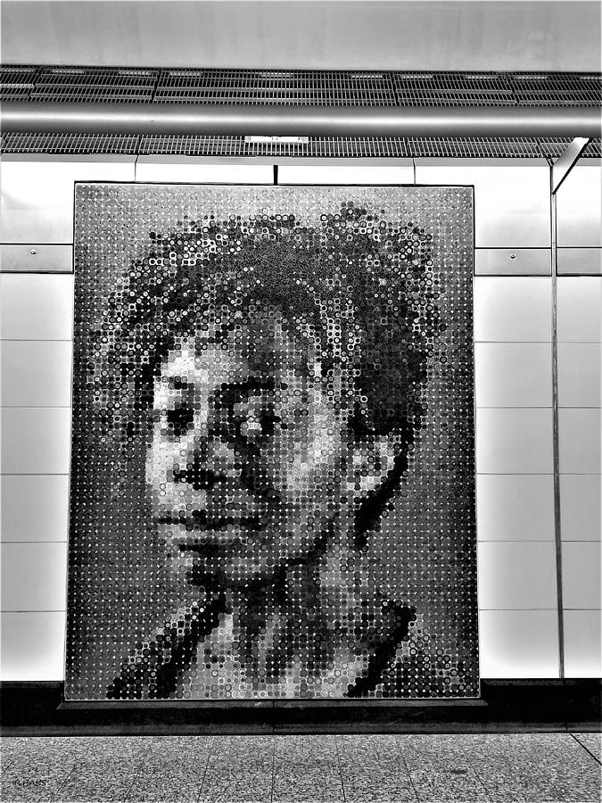 2nd Ave Subway Art Kara Walker B W Photograph by Rob Hans