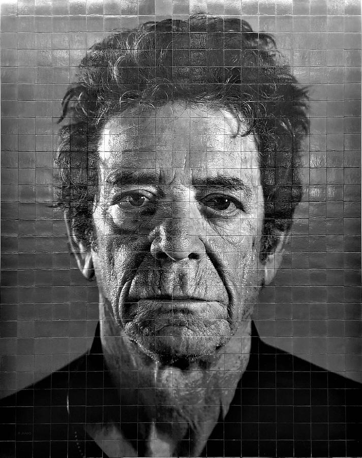 2nd Ave Subway Art Lou Reed B W 1 Photograph by Rob Hans