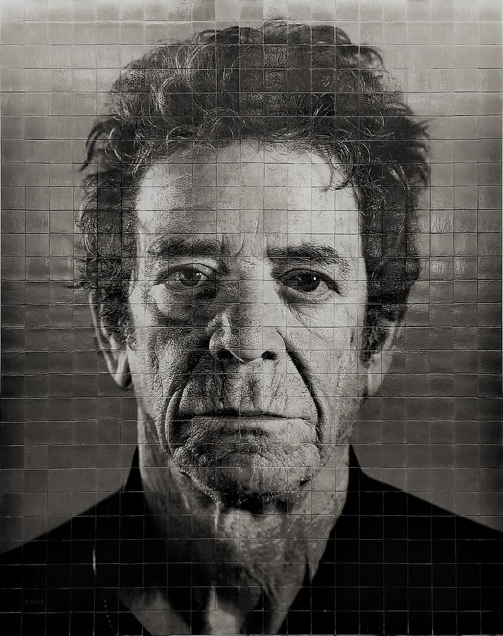 2nd Ave Subway Art Lou Reed B W 2 Photograph by Rob Hans
