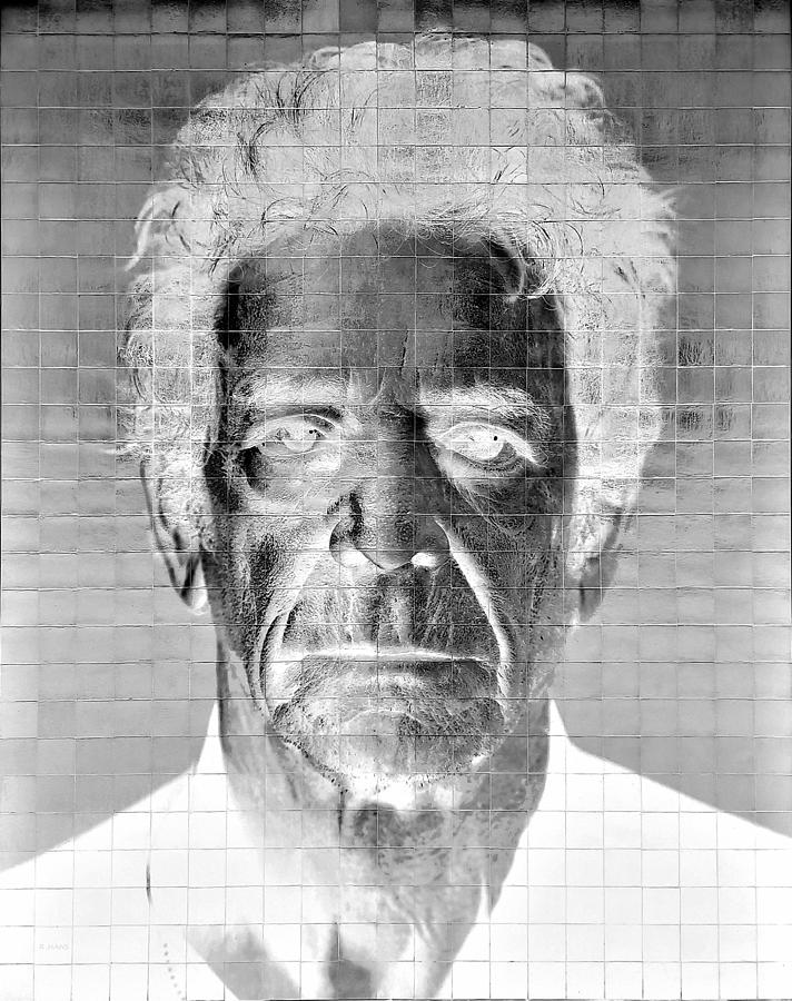 2nd Ave Subway Art Lou Reed Negative Photograph by Rob Hans