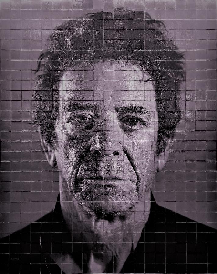 2nd Ave Subway Art Lou Reed Purple Photograph by Rob Hans