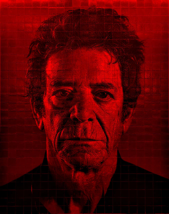 2nd Ave Subway Art Lou Reed Red Photograph by Rob Hans