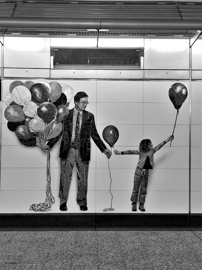 2nd Ave Subway Art Perfect Strangers B W Photograph by Rob Hans