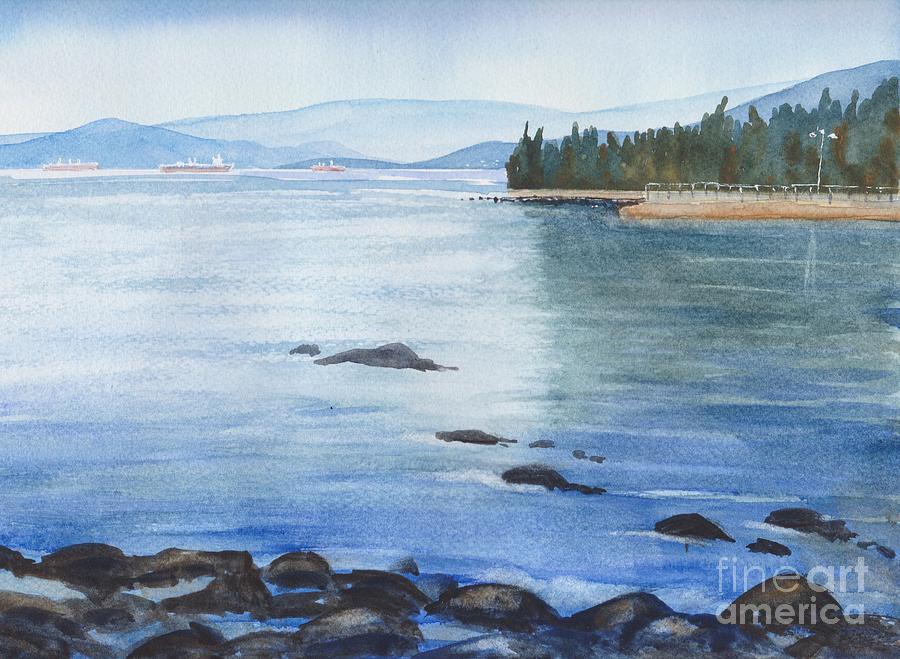 2nd Beach, Vancouver Painting by Watercolor Meditations 2nd Beach, Vancouver Painting by Watercolor Meditations