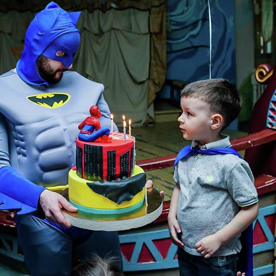 Batman Movie Photograph - Birthday cake by Konstantin Novikov