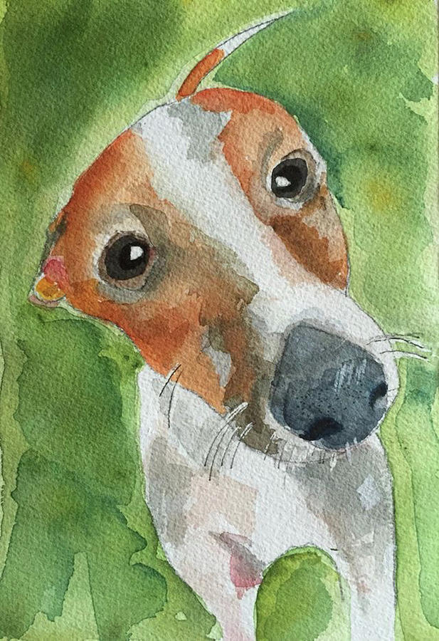 Italian Greyhound #2 Painting by Bonny Butler