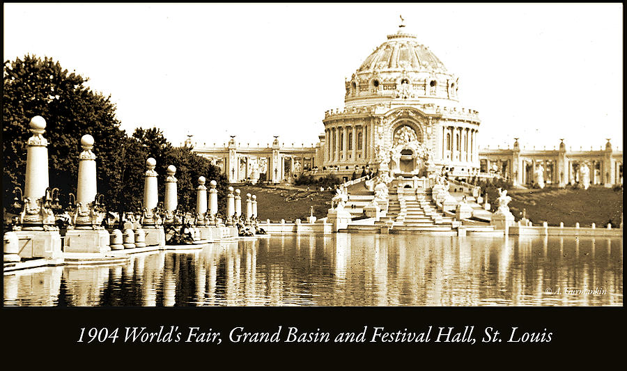 1904 Worlds Fair, Grand Basin and Festival Hall #3 Photograph by A Macarthur Gurmankin