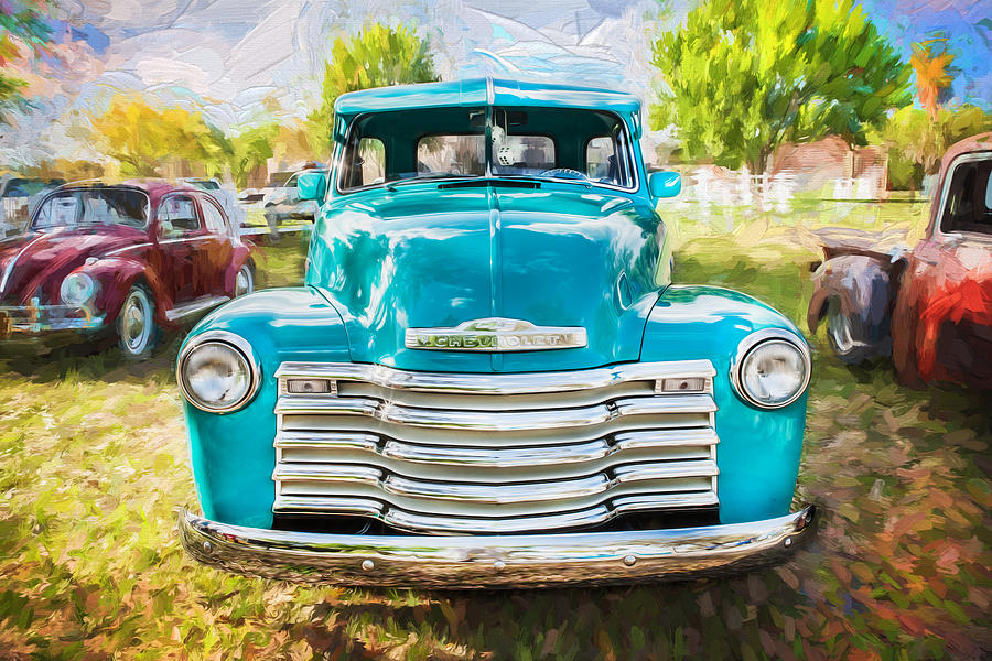 1952 Chevrolet 3100 Series Pick Up Truck Painted  #2 Photograph by Rich Franco