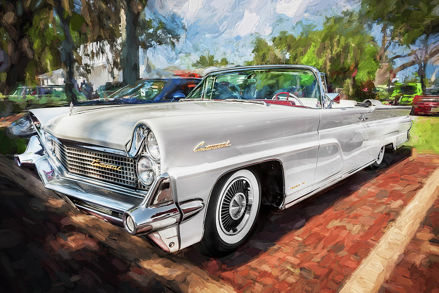 Charlotte Painting - 1959 Lincoln Continental Town Car MK IV Painted  #3 by Rich Franco