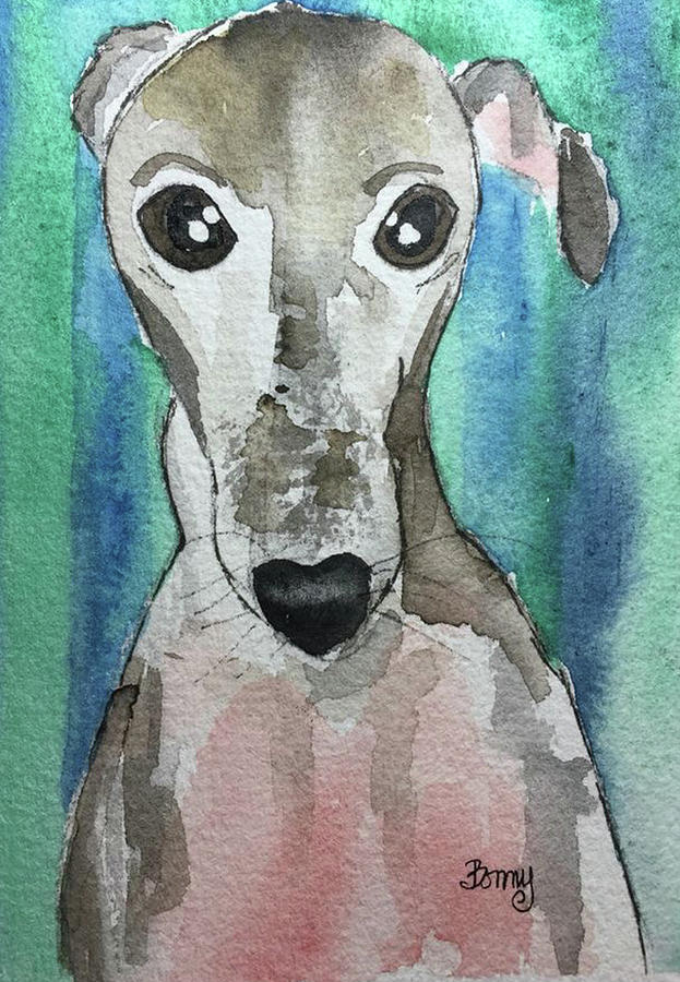 Italian Greyhound  #1 Painting by Bonny Butler
