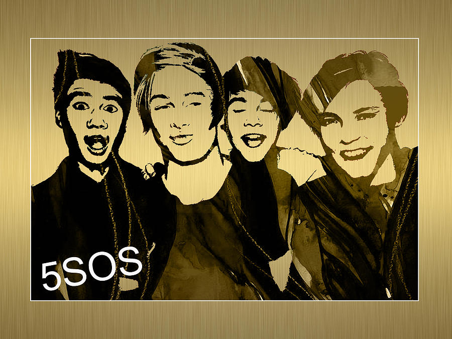 5 Seconds Of Summer Mixed Media - 5SOS Collection #3 by Marvin Blaine