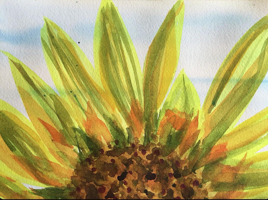 Sunflower Sunshine Painting by Bonny Butler