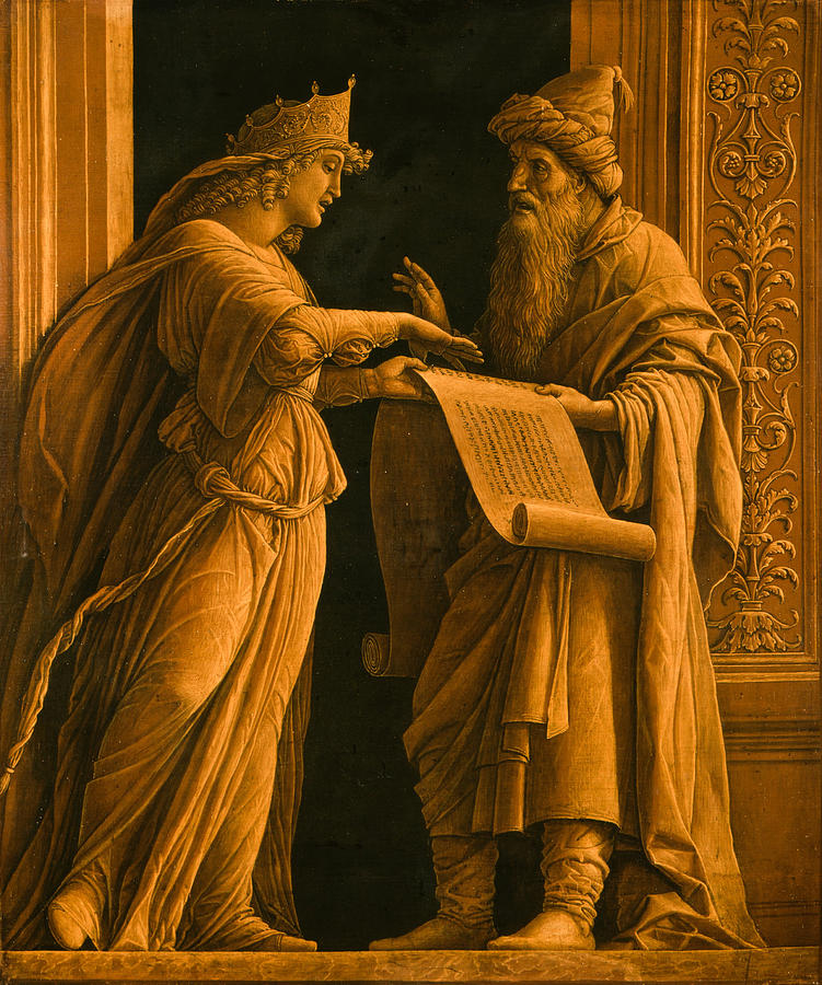 A Sibyl and a Prophet #4 Painting by Andrea Mantegna