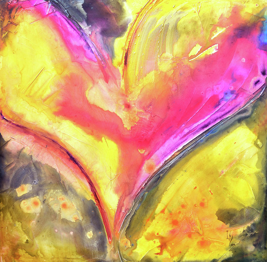 Heart Painting - A Touch of Sunshine #3 by Ivan Guaderrama