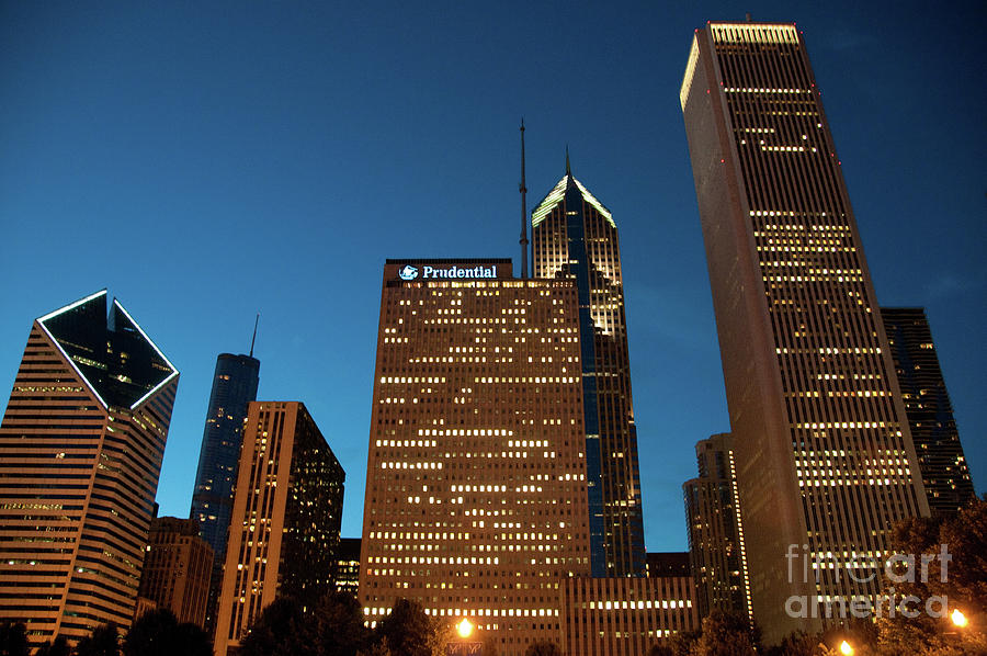 A View from Millenium Park at Dusk #4 Photograph by David Levin