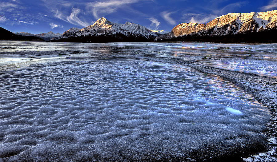 Abraham Lake Winter Photograph
