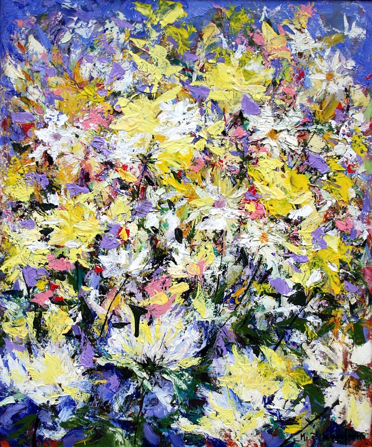 Abstract Flowers #3 Painting by Mario Zampedroni - Fine Art America