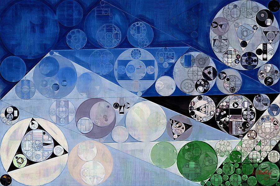 Abstract Digital Art - Abstract painting - Bermuda grey #3 by Vitaliy Gladkiy