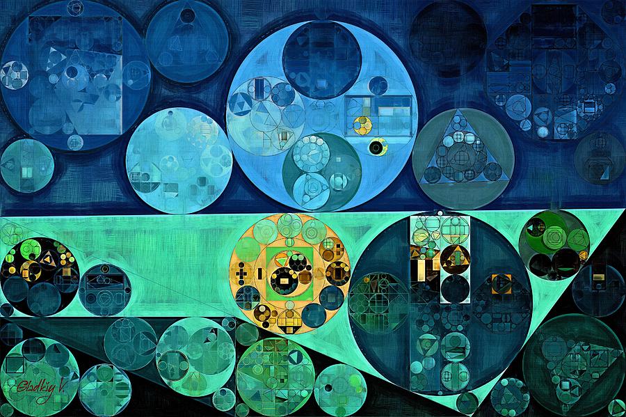 Abstract painting - Oxford blue #3 Digital Art by Vitaliy Gladkiy