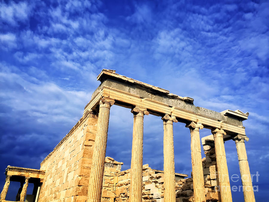 Greek Photograph - Acropolis of Athens #3 by HD Connelly