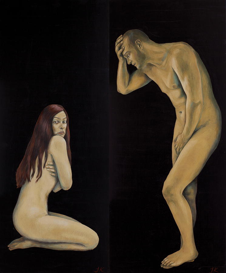 Adam&eve Painting - Adam And Eve by Jovana Kolic Adam&eve Painting - Adam And Eve by Jovana Kolic