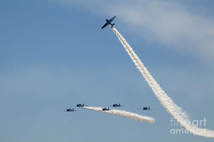 Airplanes Preforming Precision Aerial Maneuvers #3 Photograph by Anthony Totah