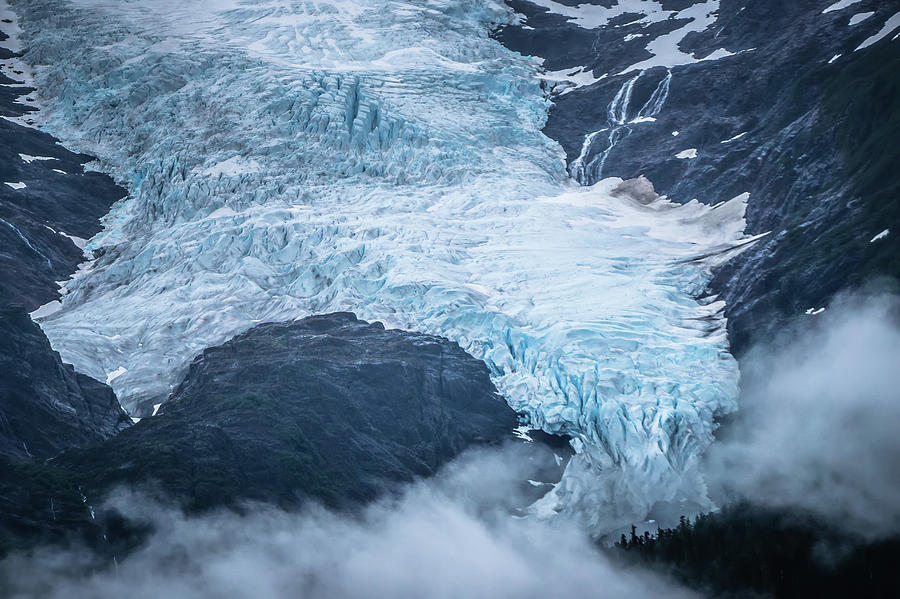 Alaska Roky Mountains And Valley Of Glaciers #3 Photograph by Alex Grichenko