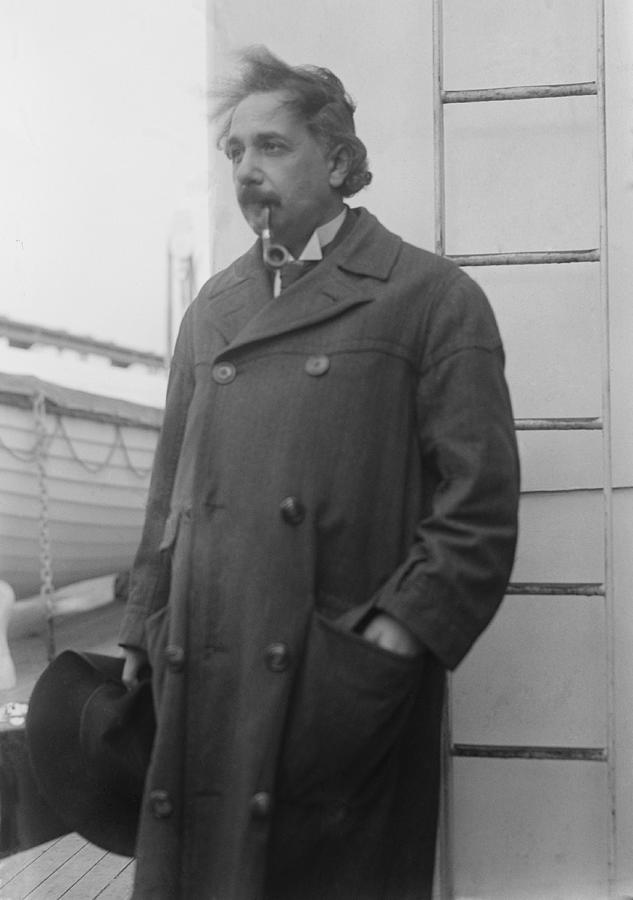 Portrait Photograph - Albert Einstein 1879-1955 #3 by Everett