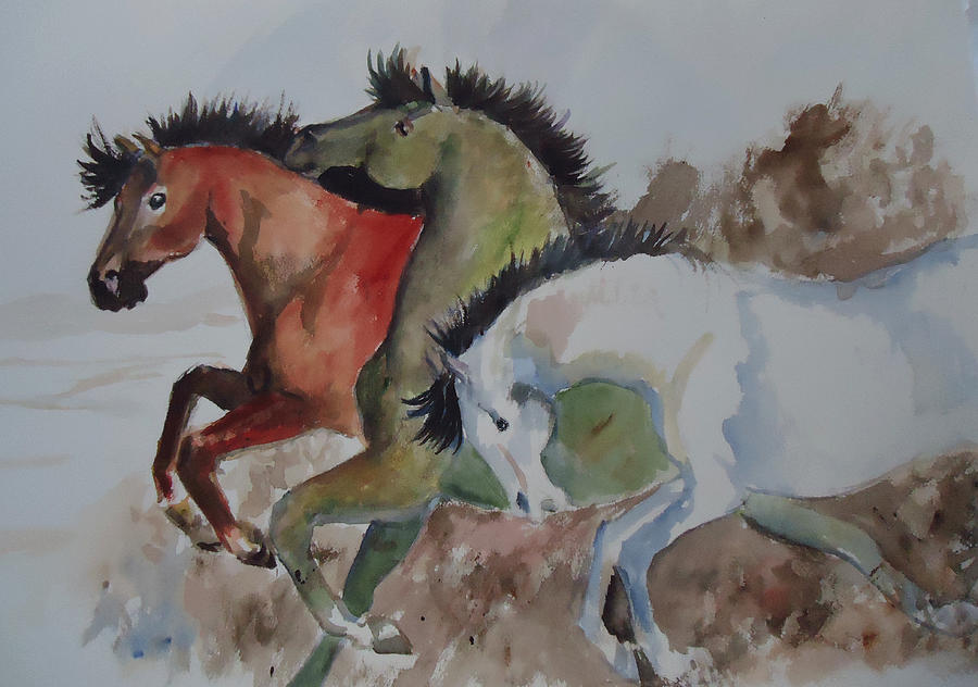 3 Amigos Painting by Charme Curtin