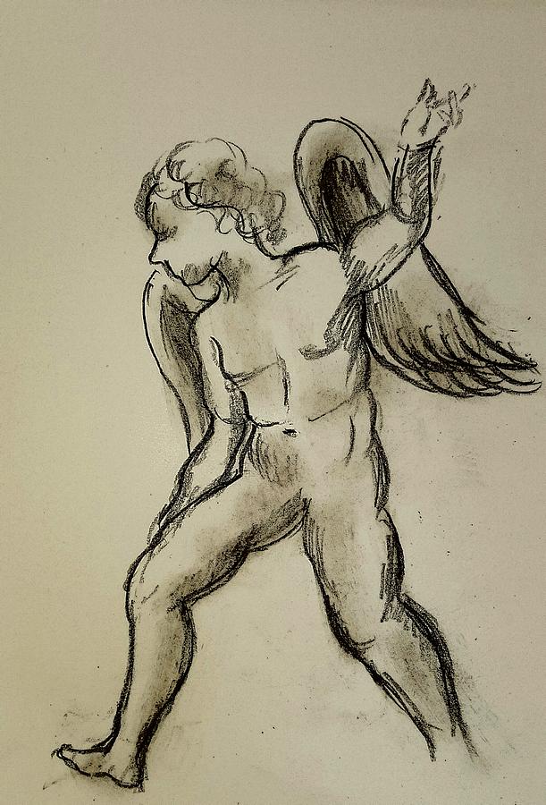 Angel #3 Drawing by Hae Kim
