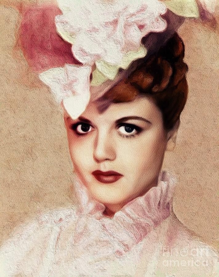 Angela Lansbury, Vintage Actress Painting by Esoterica Art Agency ...