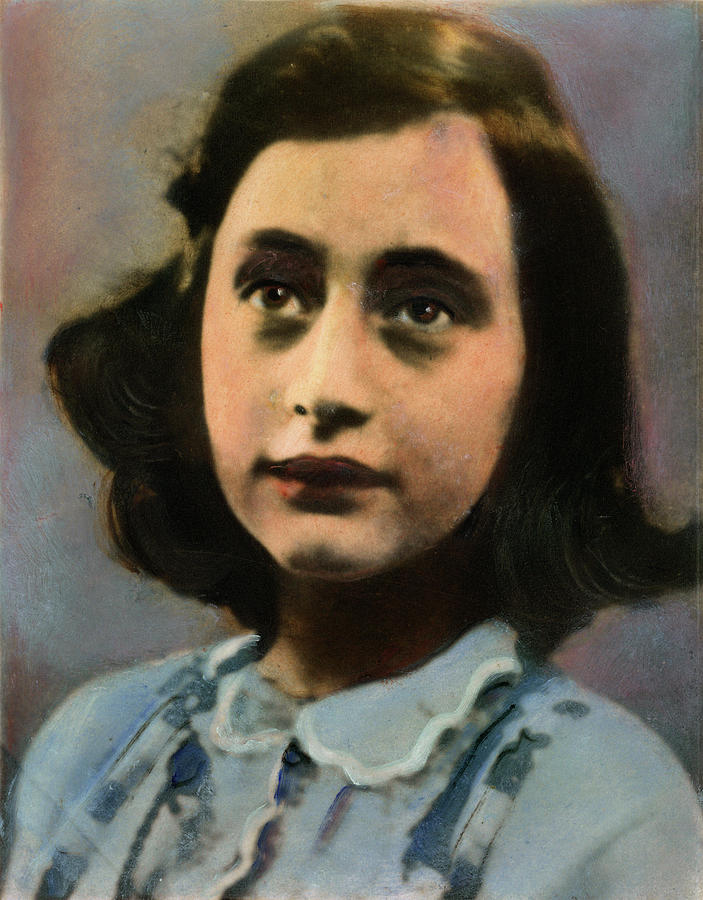 Anne Frank, 1929-1945 #1 Drawing by Granger