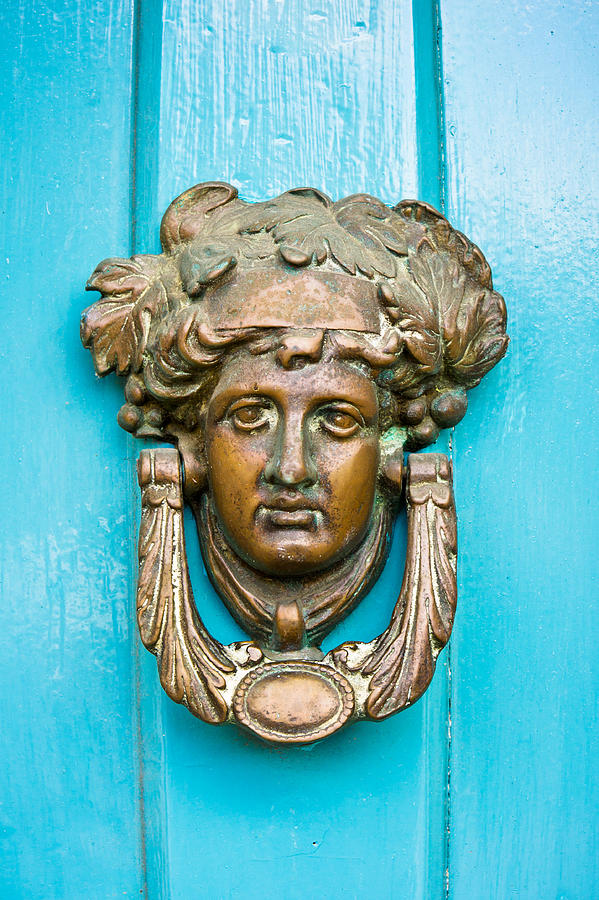 Architecture Photograph - Antique door knocker #3 by Tom Gowanlock