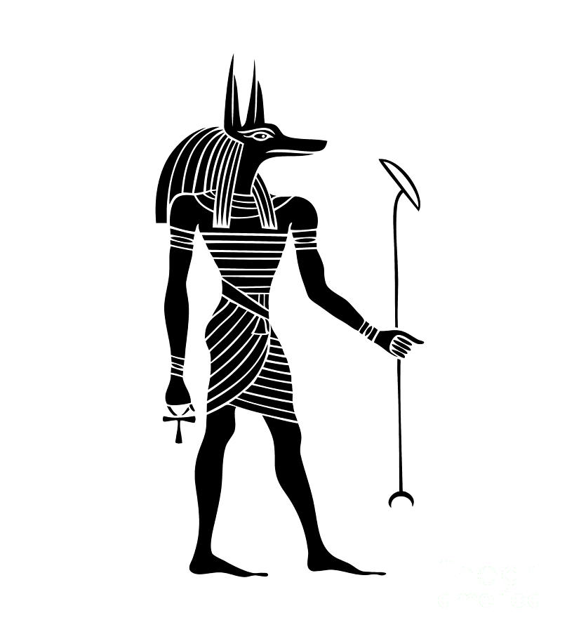Anubis - God of ancient Egypt #4 Digital Art by Michal Boubin