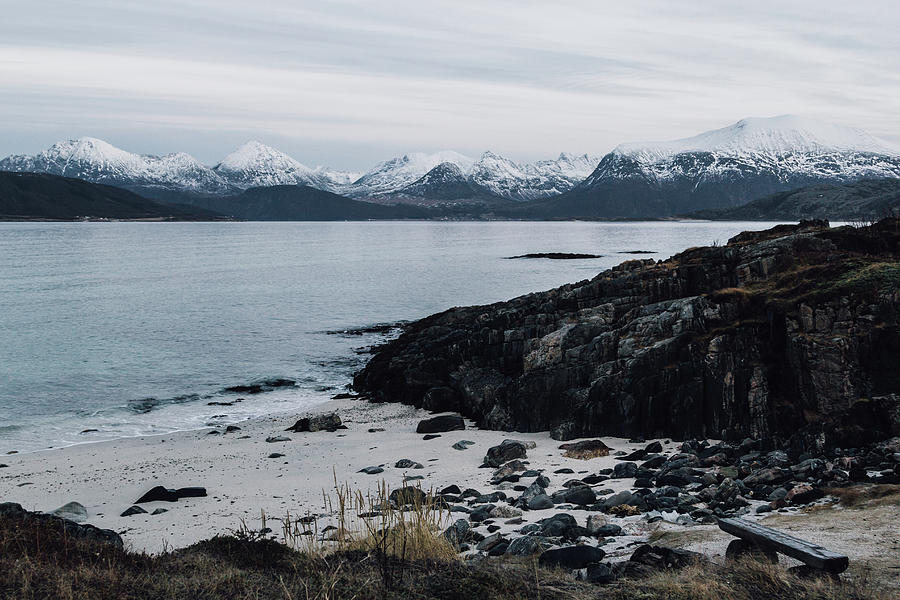 Arctic landscape in Northern Norway, Tromso region #3 Photograph by Aldona Pivoriene