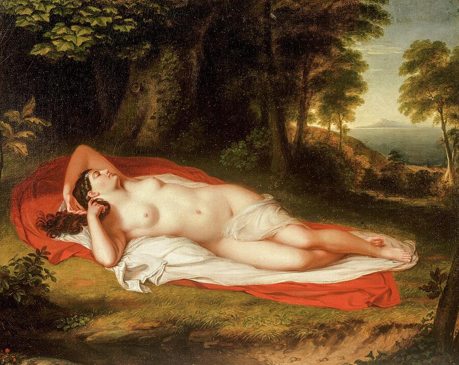 Ariadne, from circa 1831-1835 Painting by Asher Brown Durand