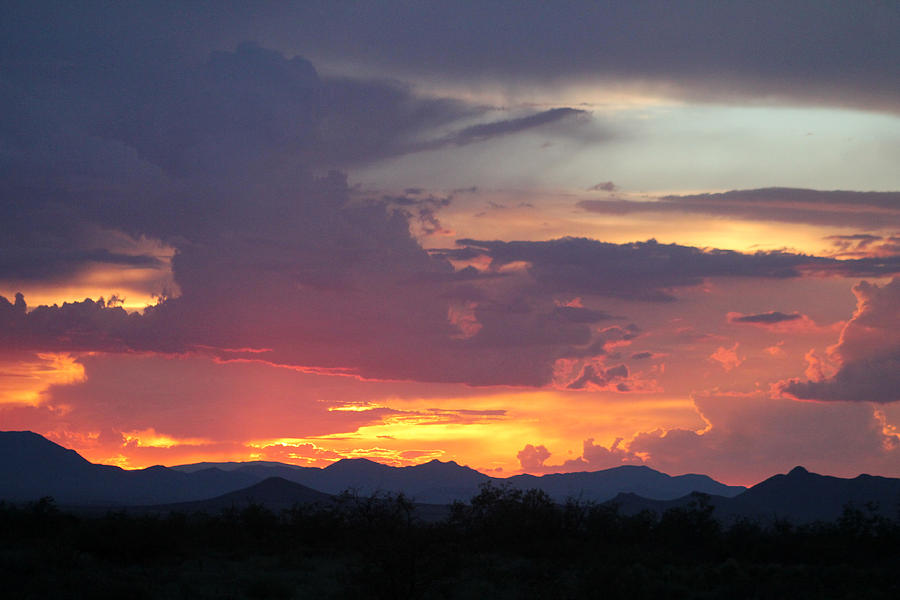 Sunset Photograph - Arizona Sunset #3 by Kathleen Nash