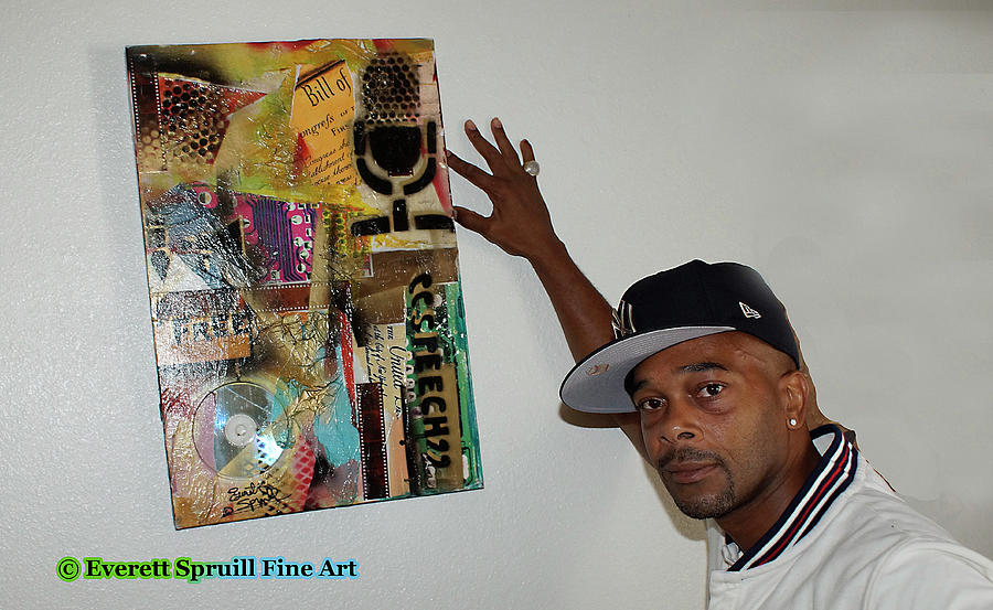 Art Collector #5 Mixed Media by Everett Spruill