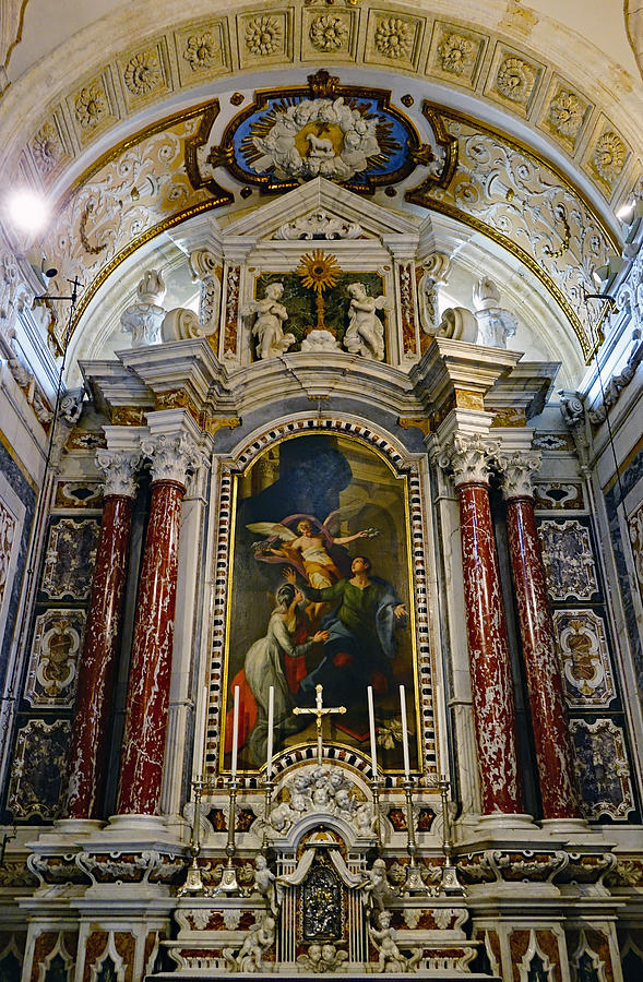 Artwork Within The Cagliari Cathedral In Cagliari Sardinia #3 Photograph by Rick Rosenshein