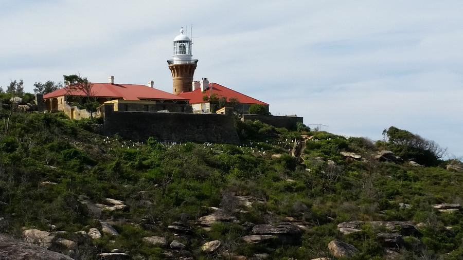 Australia Photograph - Australia - Barrenjoey Lighthouse on Solid Rock by Jeffrey Shaw