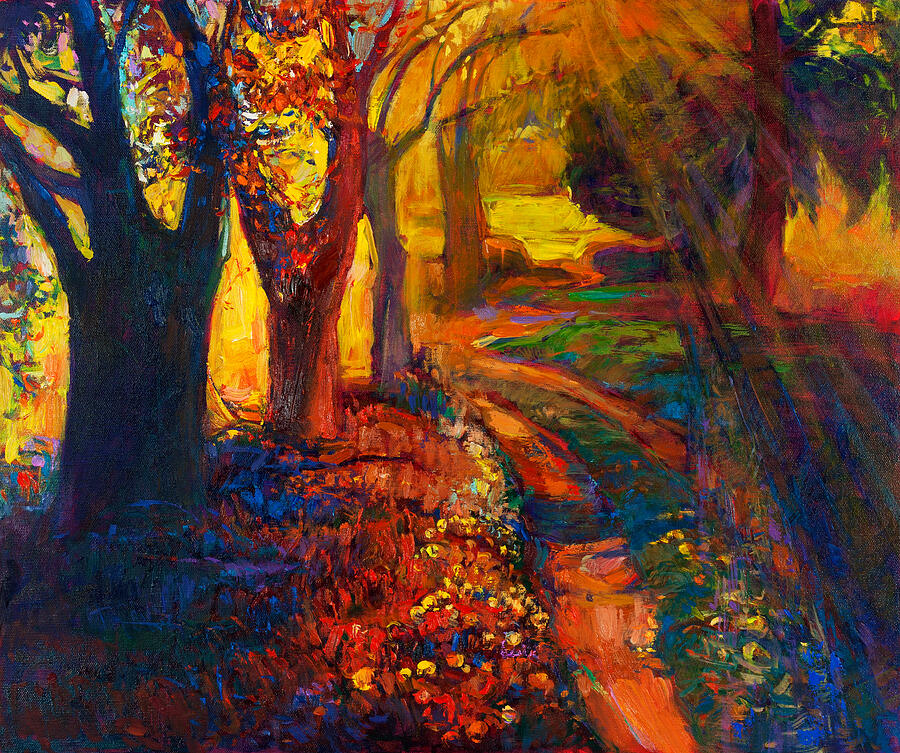 Autumn forest by Ivailo Nikolov Painting by Boyan Dimitrov | Fine Art ...