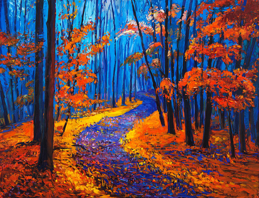 Autumn Landscape By Ivailo Nikolov Painting by Boyan Dimitrov