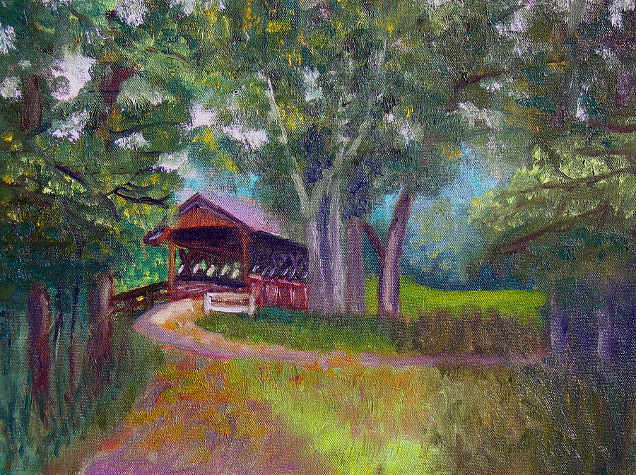 Avon Covered Bridge #3 Painting by Stan Hamilton