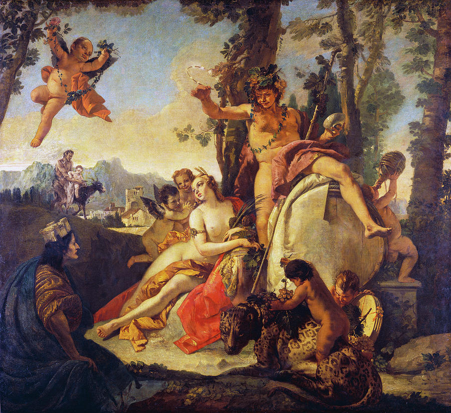 Bacchus and Ariadne #3 Painting by Giovanni Battista Tiepolo