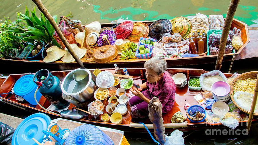 Bangkoks Floating Market #5 Photograph by Rene Triay FineArt Photos