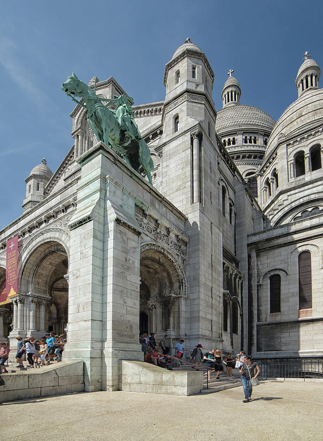 Basilica du Sacre-Coeur de Montmartre #3 Digital Art by Carol Ailles