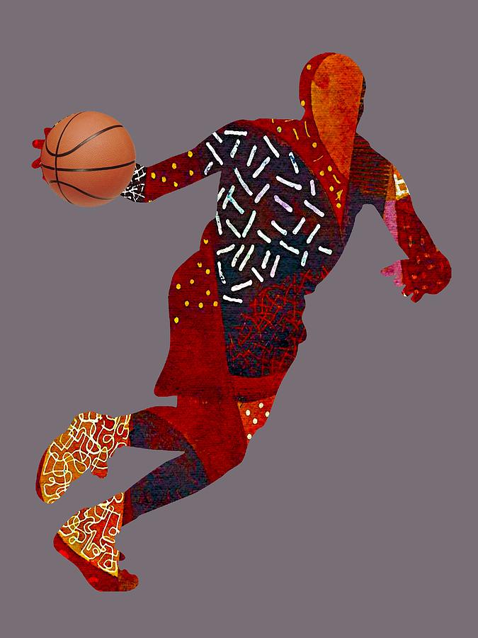 Basketball Collection #3 Mixed Media by Marvin Blaine