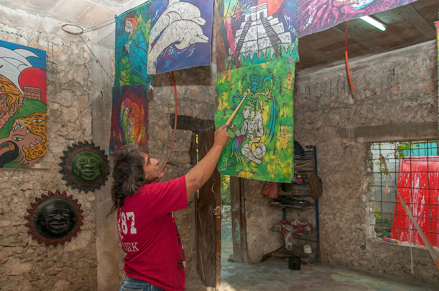 Batik Studio At Coba Village Digital Art
